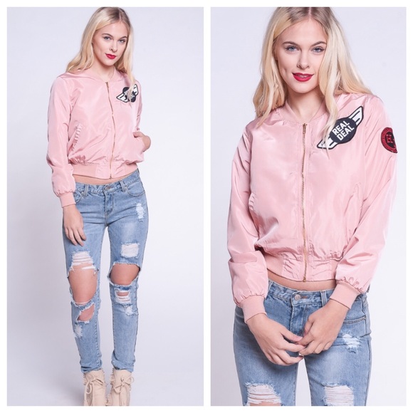 🔥LAST ONE🔥NWT Pink Bomber 😍 - Picture 2 of 4