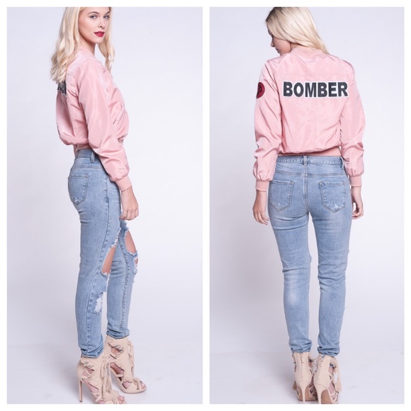 🔥LAST ONE🔥NWT Pink Bomber 😍 - Picture 4 of 4