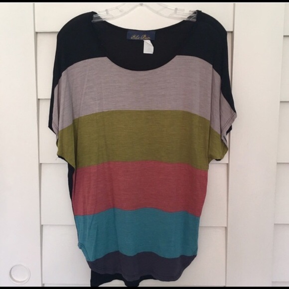 Francesca color block top