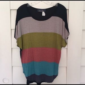 Francesca color block top