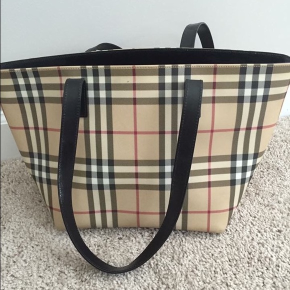 Authentic Burberry Nova Check Medium Tote