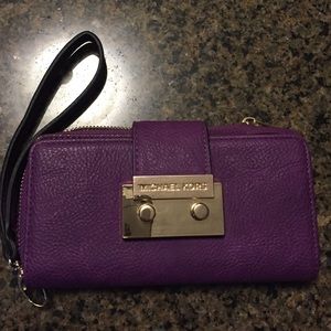 Purple Michael kors wallet