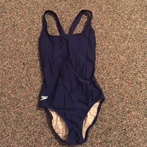 Navy Blue One Piece Bathing Suit