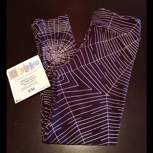 Lularoe Kids Small Purple Spider webs NWT
