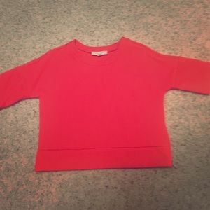 Orange top w side zipper