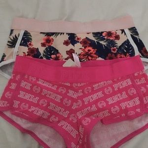 2 vs pink logo boy short trade welcome