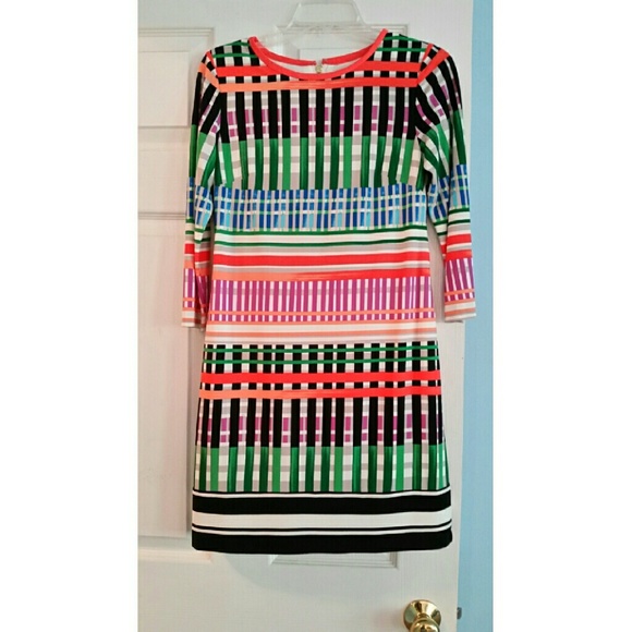 SOLD Eliza J striped shift dress size 2P - Picture 2 of 4