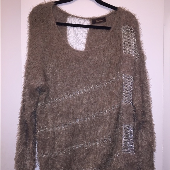 Loose fit extremely soft tan sweater