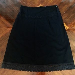 FINAL CLEARANCE Arden B black skirt lace detail