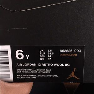 Air Jordan 12 wools super limited