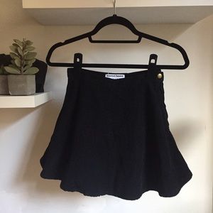 American Apparel black corduroy circle skirt