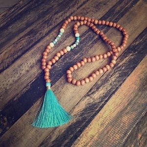 Turquoise Tassel Necklace
