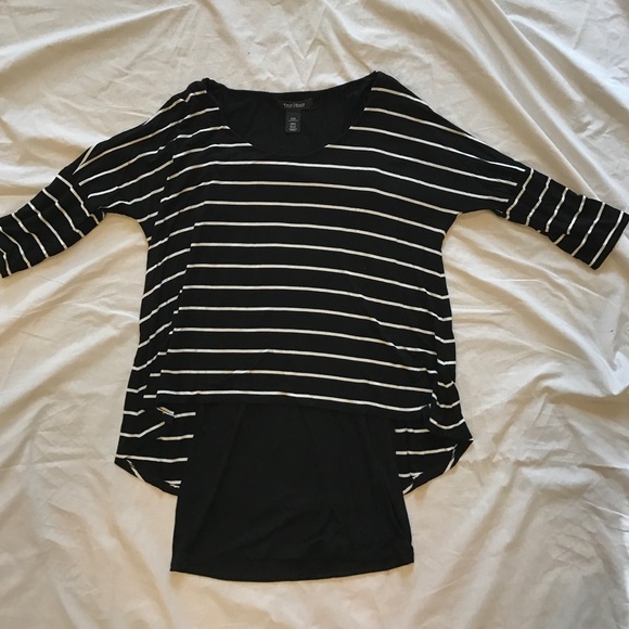 White House Black Market stripe  top XXS