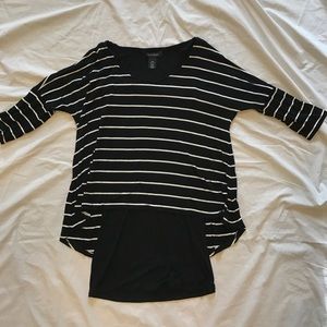 White House Black Market stripe  top XXS