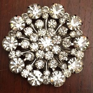 Huge Rhinestone Brooch