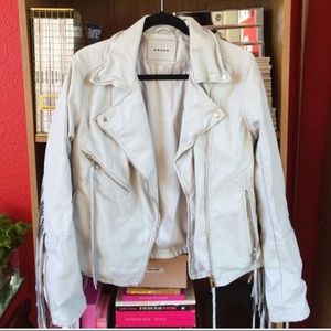 BlankNYC fringe moto jacket
