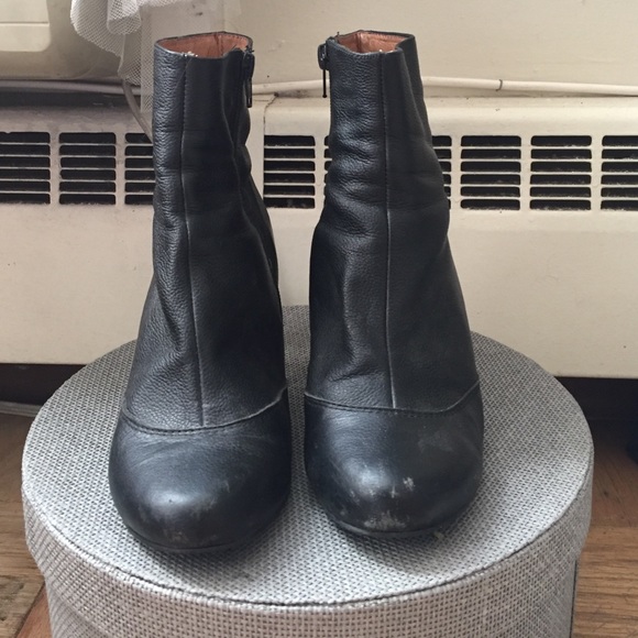 Jeffrey Campbell Clear Heel Ankle Bootie