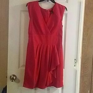 Red party dress