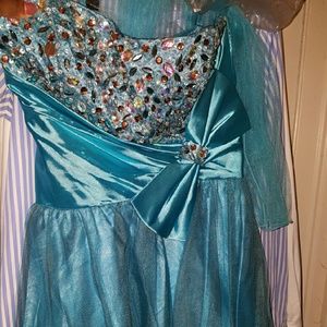 Turquoise formal dress