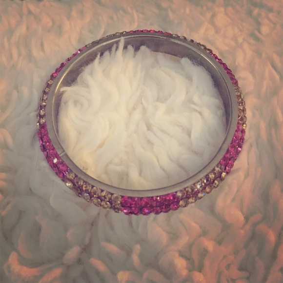 Pink and gold rhinestone bracelet - Picture 1 of 4