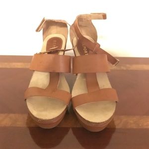 Wedge Sandal, Brown