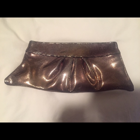 Lauren Merkin Metallic Golf Clutch