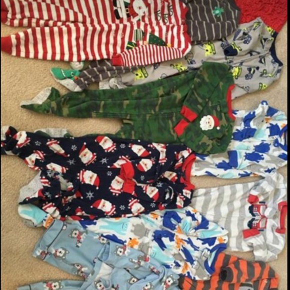 Boys footed pajamas