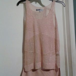 Rose Gold JLO knitted top