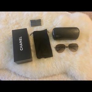 Sold!!! CHANEL Pilot Quilting sunglasses