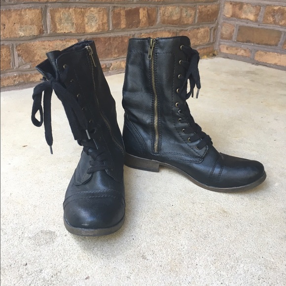 mossimo black combat boots