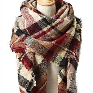 Plaid Blanket Scarf