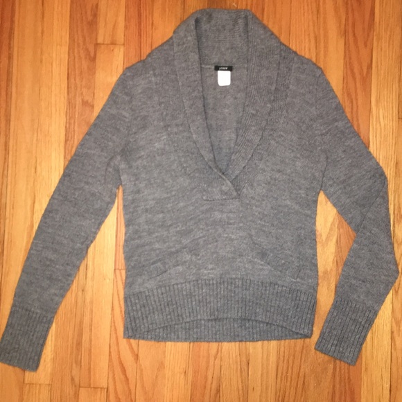 JCrew Cowl Neck Sweater- Gray