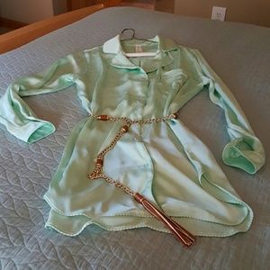 Forever 21 mint green lingerie top