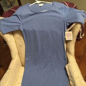 LulaRoe Julia Heathered Blue M 🦄🦄🦄