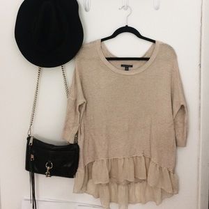 Ruffle Hem Sweater