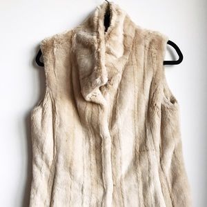Faux fur vest