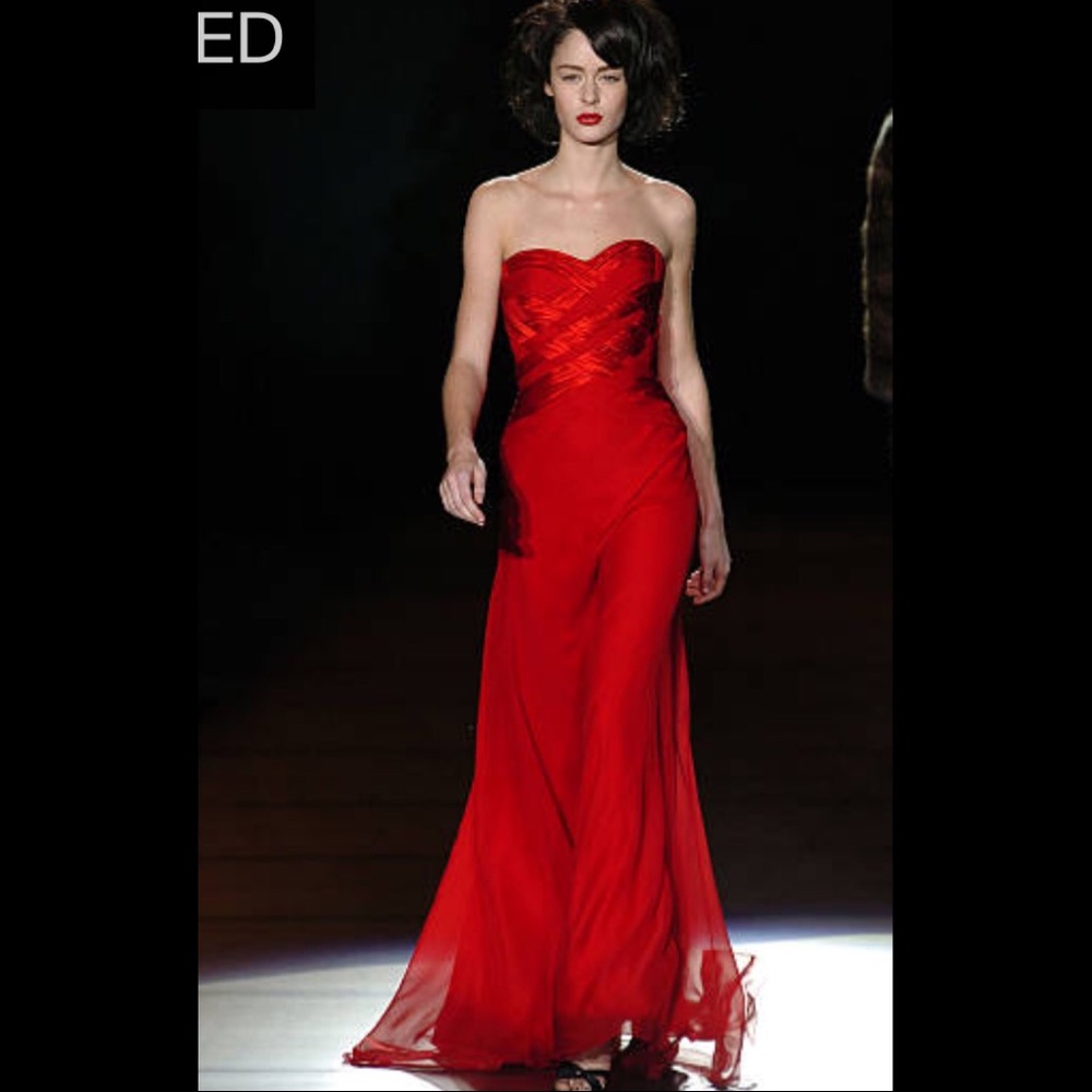 Vintage Carman Marc Valvo Runway Gown size 6