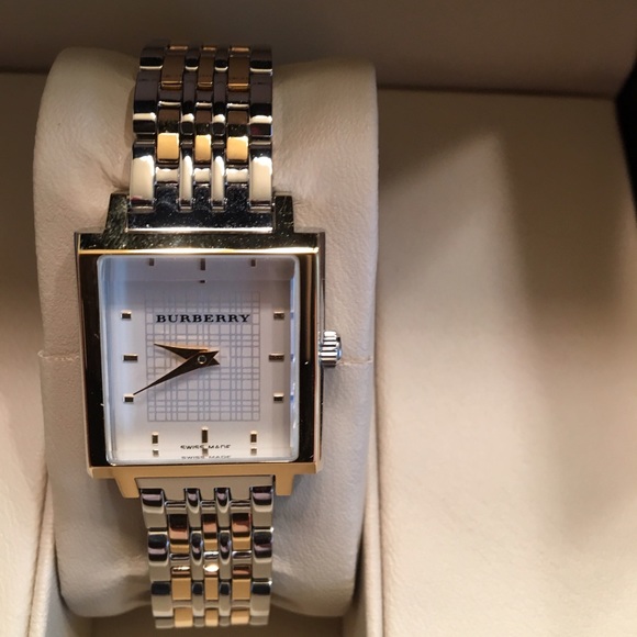 Brand new two tone Burberry women's watch