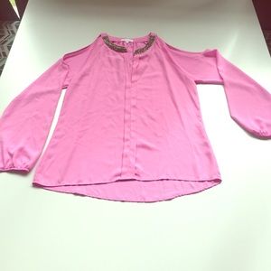 Cold shoulder pink Blouse