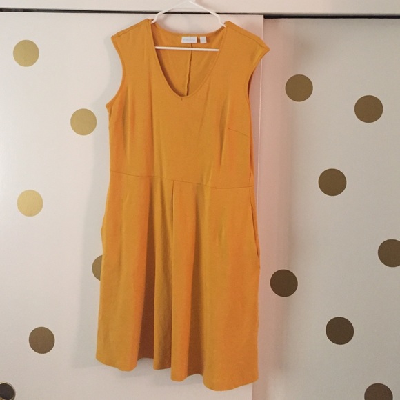 Golden yellow dress! summer or fall!