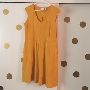 Golden yellow dress! summer or fall!