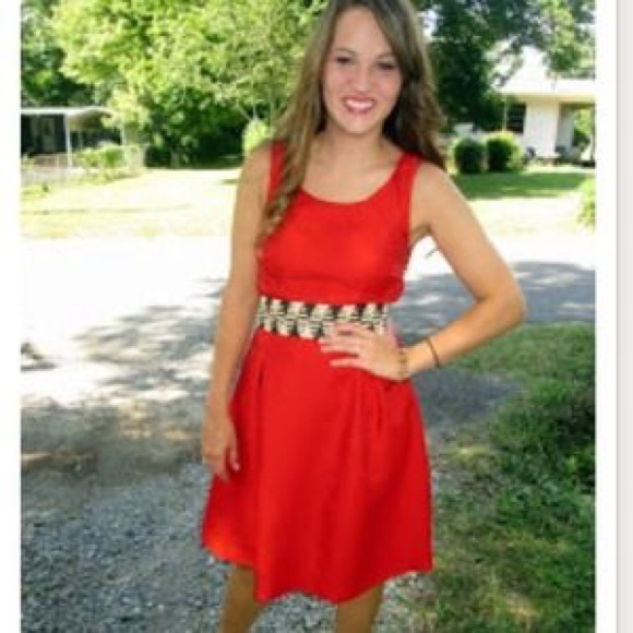 NWT The Limited CBR cutout back dress in red Sz 8 - Picture 4 of 4