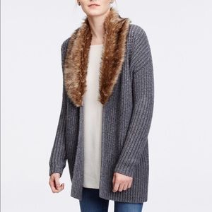 Faux fur sweater