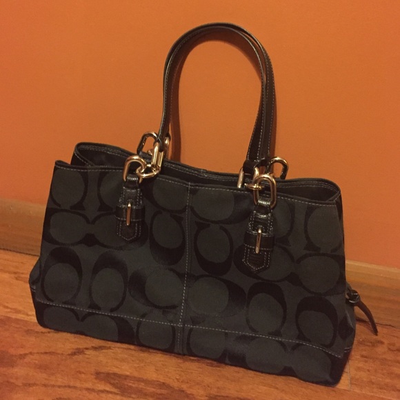 COACH..Black canvas purse. - Picture 2 of 4