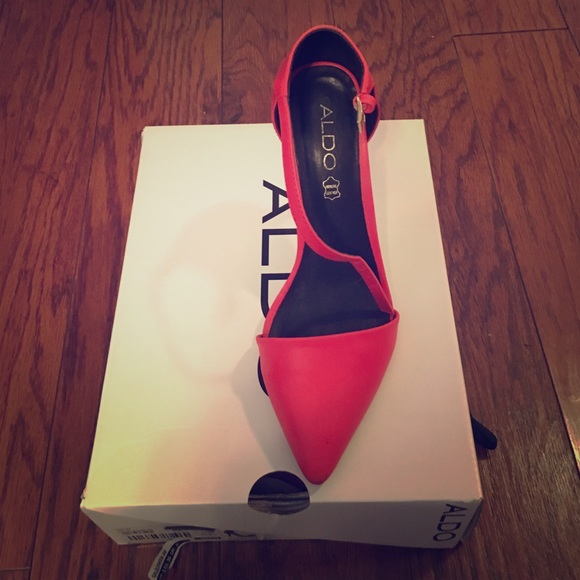 Coral pink heels