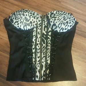 Zip up corset