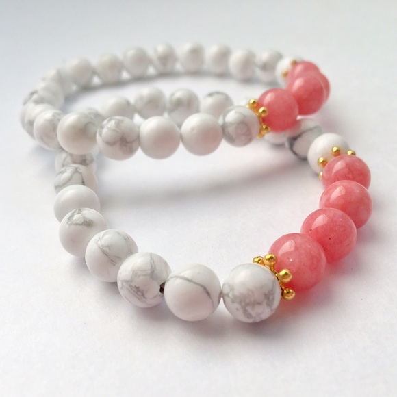 HANDMADE 8mm STONE BRACELET - Picture 3 of 4