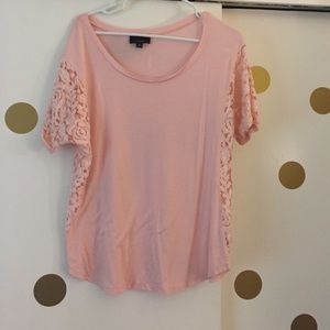 Pink Lacey tee
