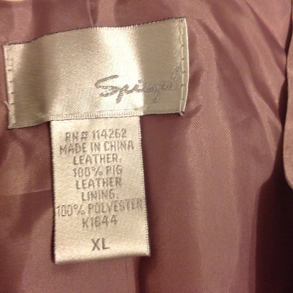 SPIEGEL Pigskin Mauve Blazer❤️ Size XL - Picture 3 of 4