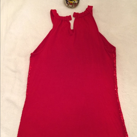 Red sequin top. - Picture 2 of 2